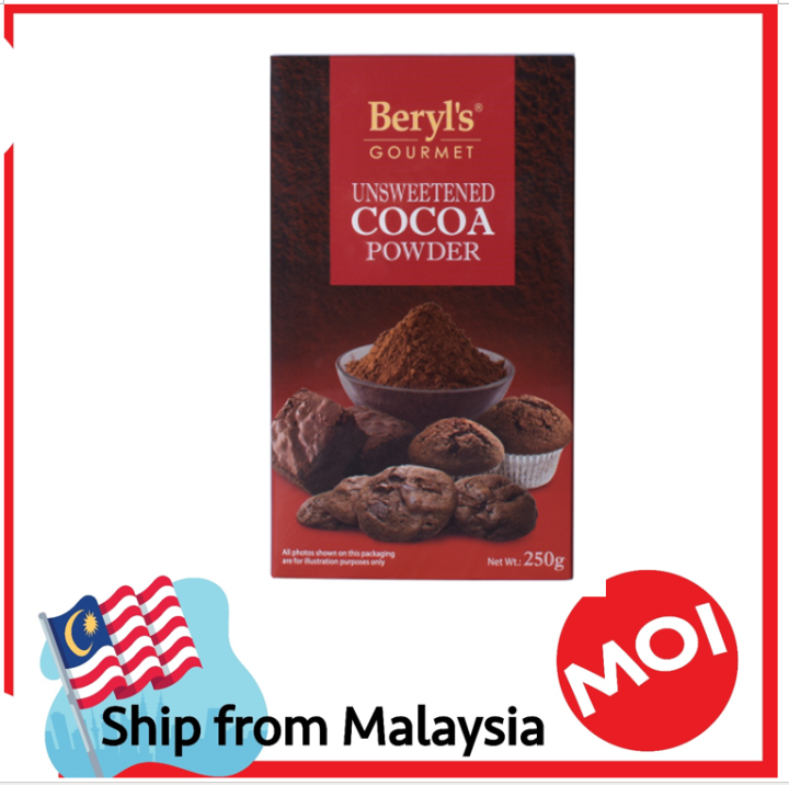 [HALAL] Beryl Unsweetened Cocoa Powder 250G Lazada