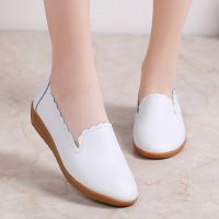 ♘✜ xing lu nan Korean Ladies Flats Shoes Comfort Women Loafers Fashion Slide Drive Shoes Genuine Leather Slip on Shoes