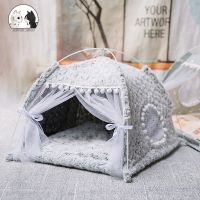 Sweet Princess Cat Bed Foldable Cats Tent Dog House Bed Kitten Dog Basket Beds Cute Cat Houses Home Cushion Pet Kennel Products