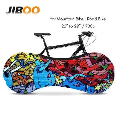 JIBOO 2022 MTB ผ้ายืดหยุ่นกระเป๋าเก็บของแข็งแรงและจักรยานไฟฟ้าจักรยานเสือหมอบฝาครอบกันฝุ่นอุปกรณ์รถจักรยาน