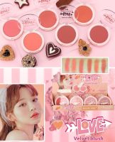 HASAYA GIRL Love Velvet Blush บลัชออนเนื้อฝุ่นอัดแข็ง สีสวย สดใส ดูเป็นธรรมชาติ