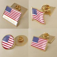 Coat of Arms of United States USA American Map Flag National Emblem Brooch Badges Lapel Pins