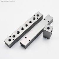 ✵♘✽ 25x25mm 1/8 BSP Female Pneumatic Fitting Quick Connector Gas Distributor Manifold Splitter Aluminium Block For Air Compressor