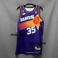 2022-23 New Original NBA Phoenix Suns 35 Kevin Durant Jersey Swingman Heat-pressed Purple Black Blue White