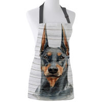 Funny Apron Yorkshire Terrier Head Kitchen Aprons for Women Man Kids Home Cooking Baking Waist Bib Home Use