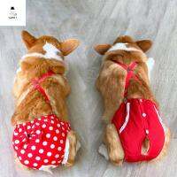 SWEET ELVES ลูกสุนัขเทอร์เรียร์ ภาษาฝรั่งเศส Bulldog สุนัขเพศหญิง กางเกงในสายรัด เสื้อผ้าสุนัข กางเกงสรีรวิทยาสัตว์เลี้ยง กางเกงอนามัยสุนัข ผ้าอ้อมอนามัย ชุดชั้นในกางเกงขาสั้น