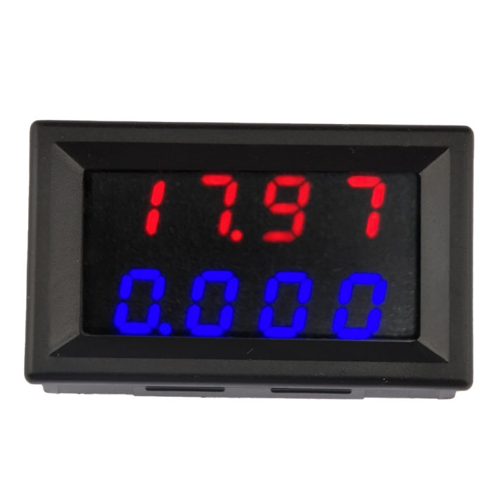 Digital Voltmeter Dc V A Digital Voltmeter Ammeter Voltage Panel Meter Red Blue Led