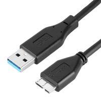 สายแปลงอะแดปเตอร์ Usb 3.0เป็น Micro B ตัวผู้สำหรับฮาร์ดไดรฟ์เสริมดิสก์ Hdd Samsung S5สายฮาร์ดไดรฟ์ Usb-C