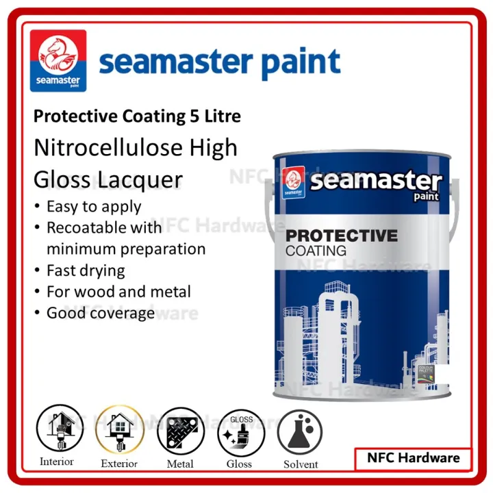 SEAMASTER PAINT Protective Coating High Gloss Lacquer 5 Litre | Lazada