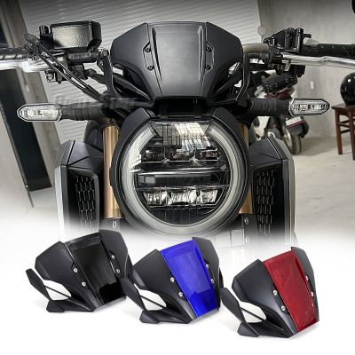 กระจกรถจักรยานยนต์สำหรับ HONDA CB650R CB1000R CB 650 1000 R อุปกรณ์เสริมกระจกบังลม Fairing ABS Deflector ป้องกันลม2018-2022