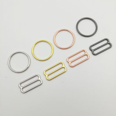 Free shipping 200 pcs lot SilverGoldRose gold black rings and sliders