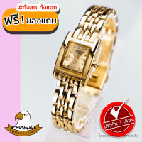 AMERICA EAGLE Watch นาฬิกาข้อมือผู้หญิง สายสแตนเลส รุ่น AE14L - Gold/Gold