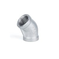 1/8 quot; 1/4 quot; 3/8 quot; 1/2 quot; 3/4 quot; 1 quot; 1 1/4 quot; 1 1/2 quot; BSP Female Thread 304 Stainless Steel 45 Degree Elbow Pipe Fitting Connector Adapter