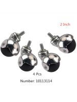 (4 Packs) 2 Inch Screw Rod Round Caster Light Table And Chair Furniture Universal Wheel Durable Factory Direct Furniture Protectors  Replacement Parts