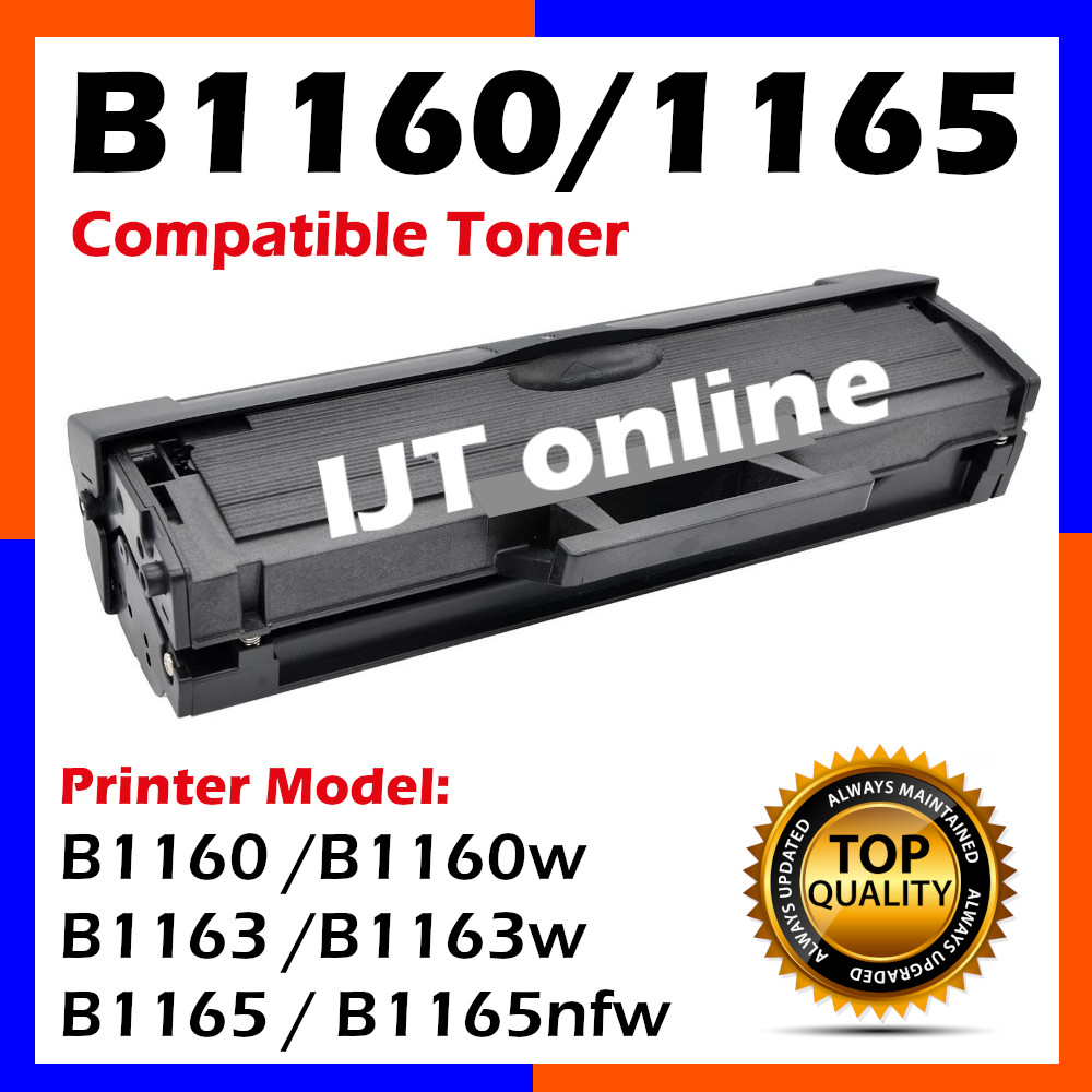 2x ECO Toner für Dell B-1163-w B-1165-nfw B-1160-w 
