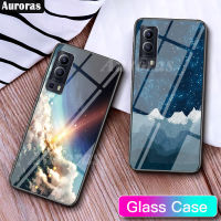 สำหรับ Vivo Y72 5G Meteor Galaxy Sky Snow Mountain เคสโทรศัพท์กระจกเทมเปอร์ Protector โทรศัพท์เคสโทรศัพท์สำหรับ VIVO Y72 5G