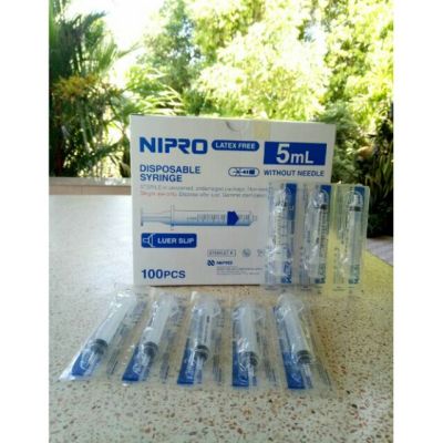 Nipro หลอดฉีดยาไซริงค์ ปริมาตร 5 ml.
