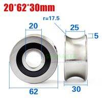 20*62*30mm LFR series 5304-35mm optical axis  take track wheel  U bearing pulley  suitable for 35mm diameter optical axis