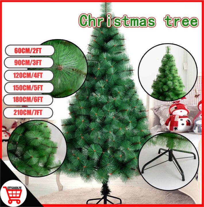 City Goods Christmas Tree 60CM 90CM 120CM 150CM 180CM 210CM 240CM 2ft ...