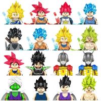 DJDK บล็อกตัวต่ออะนิเมะคลาสสิก Disupo Zamasu Son Goku บล็อกตุ๊กตาของเล่นเด็กตุ๊กตาต่อสู้ผักของเล่นเด็กผู้ชายอิฐ