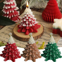 【CW】13pcs Christmas Tree Shaped Candles Decorative Candles Natural Paraffin Wax Candle Holiday Gifts For Home Party Supplies