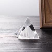 2020 High Quality Clear 60mm Glass Crystal Pyramid For Divination Paperweight Fengshui Figurine Wicca Crafts Home Wedding Office