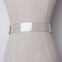 [EAM] PVC Material Transparent Long Wide Belt Personality Women New Fashion Tide All-match Spring Autumn 2022 AJ07200