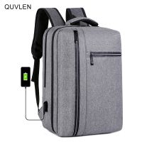 Mens Backpack With USB Charging Laptop Bag Waterproof Oxford Cloth Rucksack Male Business Travel Bagpack Reflective Strip Design