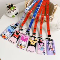 【hot sale】 ✇►❈ B11 Cartoon Mickey Lanyard Card Holder Cover Comic Keychian Bus Card ID Badge Neck Strap