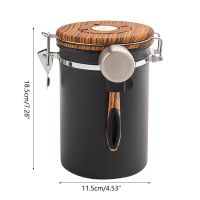 Stainless Steel Kitchen Coffee Canister Food Storage Jar With Date-Tracker Drop Shipping