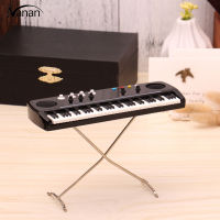 【New product】Miniature Electronic Organ Model Ornament Wooden Electronic Keyboard Handicraft Toy Mini Dollhouse Decor