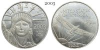 【Must-have】 ของอเมริกา100ดอลลาร์2003เหรียญที่ระลึกเงินชุบ