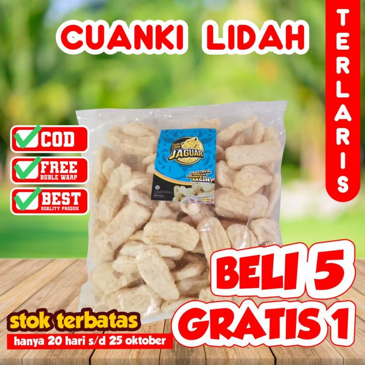 Lidah Cuanki Isi 100pcs Toping Baso Aci Seblak Khas Garut Cuangki