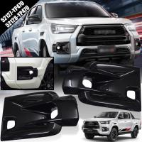 * ของแท้ * ครอบไฟตัดหมอก ครอบไฟสปอร์ตไลท์ รุ่น โตโยต้า ไฮลักซ์ รีโว่ TOYOTA HILUX REVO GR SPORT ปี 2021 - 2023 สีดำเงา