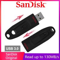 Sandisk แฟลชไดร์ฟ USB อัลตร้า CZ48 U Disk 16 GB 32GB 64GB 128G 256G 512GB 130 M/S ไดร์ฟปากกาแท่ง USB3.0สำหรับแล็ปท็อปเดสก์ท็อปเน็ตบุ๊ก