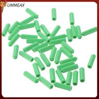 UMMEAX 200pcs 8มม. X 26มม. สกรูก่ออิฐ พลาสติกทำจากพลาสติก สีเขียวอ่อน ที่ยึดปลั๊ก drywall ฮาร์ดแวร์สำหรับคลังสินค้า ยึดผนังยึด การก่อสร้างทางวิศวกรรม