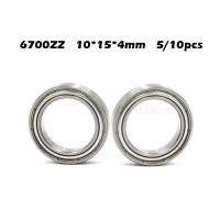 【CW】☃✷☋  5/10pcs/Lot Miniature 6700ZZ Bearings Metal Shielded Thin Wall 10x15x4 mm Cars Trucks Mayitr