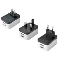 【lz】✤▧  Universal Multi-Function Power Plug Adapter Carregador de Energia Tomada Conversor UE EUA Reino Unido 2 USB América Grã-Bretanha Europeia Europa 5V 1A