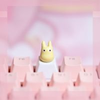 1ชิ้นพวงกุญแจ DIY ESC Kawaii Keycap อนิเมะการ์ตูนโปร่งแสงน่ารักบุคลิกสเตอริโอคีย์บอร์ดแบบกลไก Pbt คีย์แคปอุปกรณ์เสริมแป้นพิมพ์