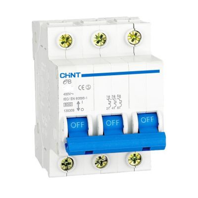 ( โปรโมชั่น++) คุ้มค่า EB Series (รุ่นแทน NXB) เซอร์กิตเบรกเกอร์ / ลูกย่อย 3P 4P MCB Miniature Circuit Breaker "CHINT" ราคาสุดคุ้ม เบรค เกอร์ ชุด เบรก เกอร์ วงจร เบรก เกอร์ เบรก เกอร์ 60a