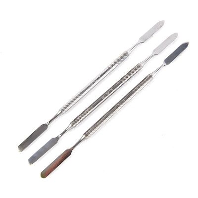 3 ชิ้นสแตนเลสสตีลผสมไม้พายเครื่องมือ Spatuler Rod ทันตกรรม