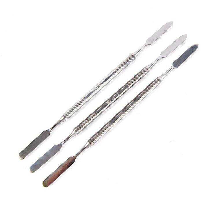 3-ชิ้นสแตนเลสสตีลผสมไม้พายเครื่องมือ-spatuler-rod-ทันตกรรม