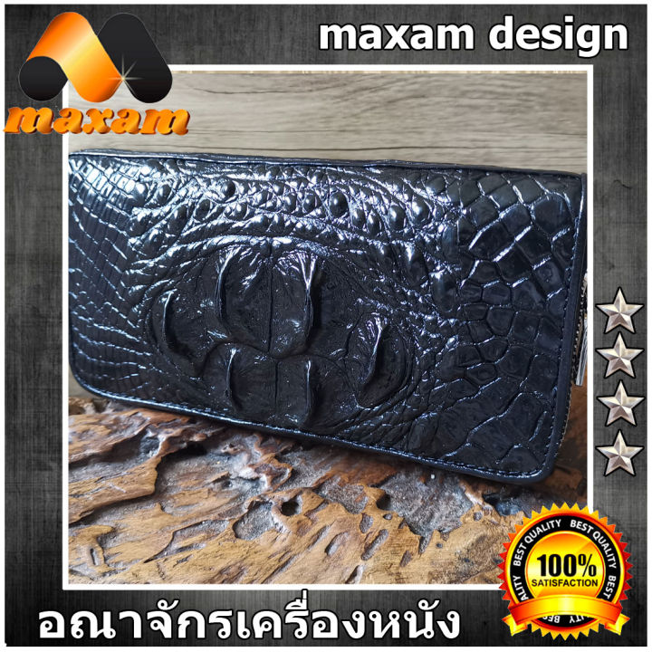 เชิญเยี่ยมชมได้ที่ร้าน-youlink-free-shipping-pay-at-home-งานสวยๆจากโรงงานมาเอง-สำหรับบุรุษและสตรีกระเป๋าทรงยาว-หนังแท้-มากับโหนกจระเข้สวยๆ-ซิปเดี่ยว