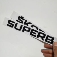 2pcslot Car Emblem Label Sticker SUPERB Trunk Sticker For SKODA SUPERB 2 3 MK2 MK3 SUPERB Rear Sticker Skoda Accessories Black