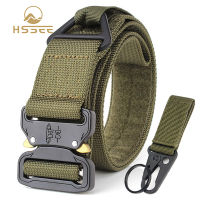 HSSEE authentic 4.3cm mens military nylon belt 270g heavy army belt soft real nylon belt quick release buckle