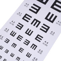 Wallmounted Waterproof Eye Chart Testing Cahrt Visual Testing Chart for Hospital