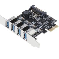 อะแดปเตอร์แปลง 4 พอร์ต PCI-E PCI Express to USB 3.0 HUB