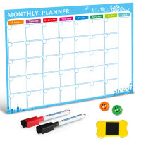 Magnetic Whiteboard Dry Erase Board Magnets Fridge Refrigerator To-Do List Monthly Daily Planner 2021 Organizer for Kitchen