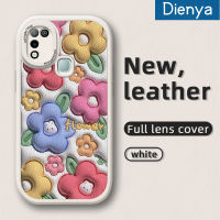 เคส Dienya สำหรับ Infinix ขายดี10 Play เคส X688C 11 Play เคสใส่โทรศัพท์หนังดีไซน์ใหม่การ์ตูนกระต่ายดอกไม้ซิลิโคนนิ่มเคสมือถือกันกระแทกป้องกันการตกพร้อมกับเคสป้องกันกล้องเลนส์คลุมทั้งหมด