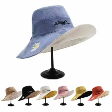 Women's Reversible Summer Hat with lace Bucket Hat Cotton
